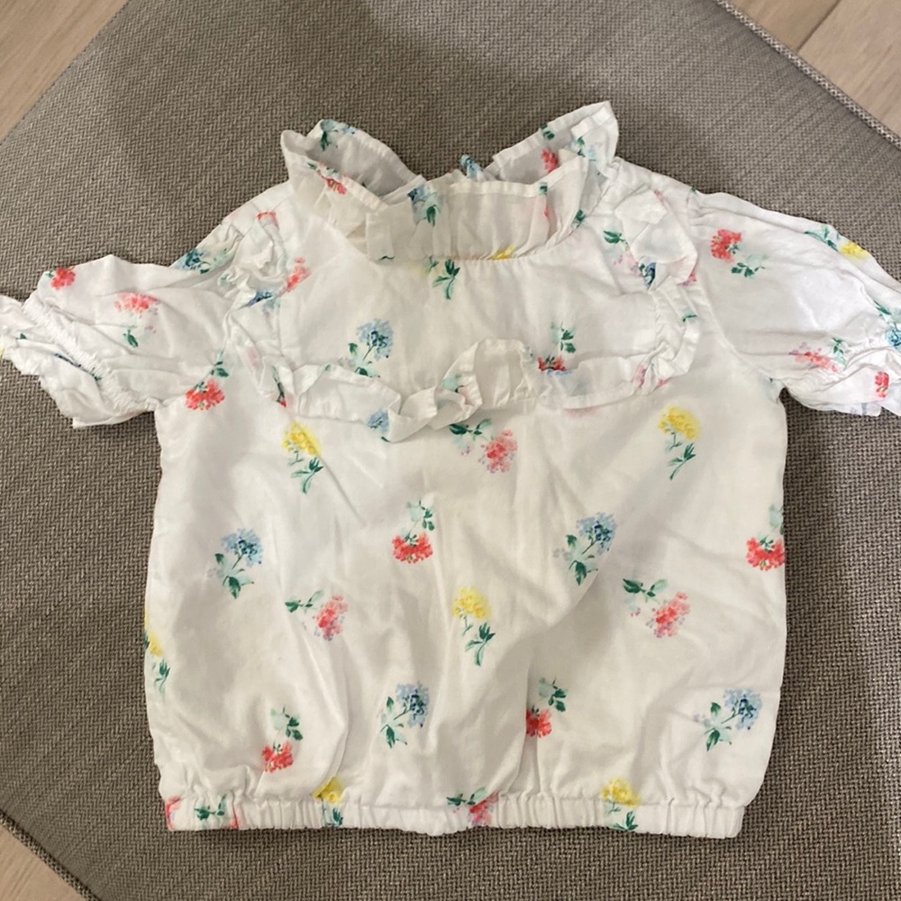 Janie and jack floral top blouse
